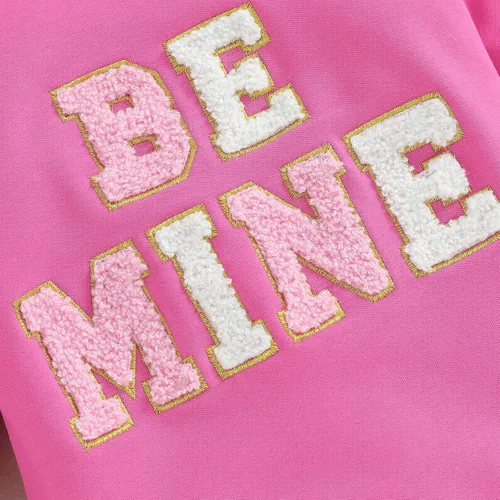 Vista 4 de Socutebabe Mameluco de burbujas para el día de San Valentín para bebé, niña y niño, diseño de corazón