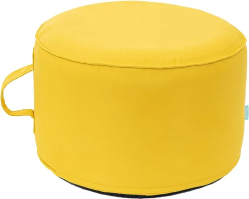 Vista 20 de QILLOWAY Otomana inflable para exteriores para patio, puf redondo impermeable, reposapiés inflable, reposapiés al aire libre para piscina, jardín