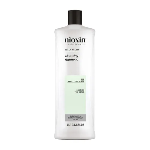 Vista 11 de Nioxin Scalp Relief Cleansing Shampoo Soothes, Hydrates, & Thickens Hair For Sensitive, Dry, & Itchy Scalp Made with Aloe Vera & Vitamin E