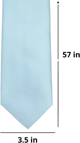 Vista 75 de tiemart Corbata de color sólido para hombre Longitud estándar