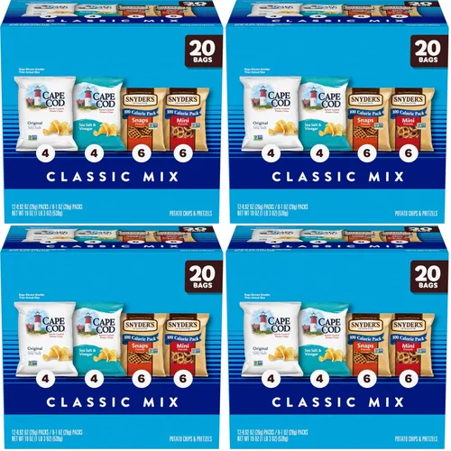 Vista 8 de Snyder's of Hanover and Cape Cod Classic Mix - Paquete variado, 20 bolsas de aperitivos
