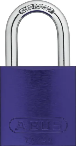 Vista 6 de Candado de bloqueo, con llave diferente, aluminio, marrón, 1 pulgada de altura del grillete, 1 1/2 pulgadas de ancho del cuerpo - 1 unidad