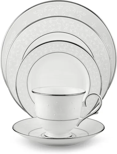 Vista 7 de Lenox Platillo Opal Inocencia, blanco