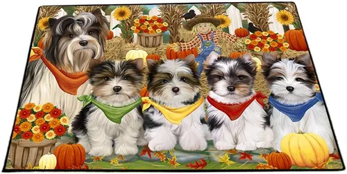 Vista 16 de Doggie of the Day Biewer Dogs Floor Mat - 4th of July Independence Day - Best Dog Doormat - Protector Decor - Unique Portrait Art - Premium Quality