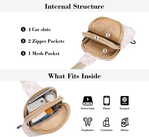 Vista 3 de INICAT Bolsos cruzados pequeños de nailon para mujer, bolsa de 1 litro para hombre, bolsa de hombro, riñonera, artículos esenciales de viaje