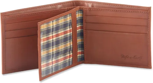 Vista 2 de Style N Craft Billetera plegable para mujer, bronceado, dimensiones (cerrada) 4-12"W X 3-34"H X 38" D
