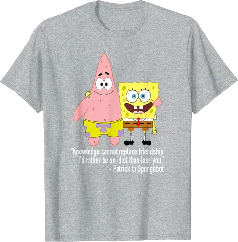 Vista 39 de Mademark x SpongeBob SquarePants - Patrick & SpongeBob - Camiseta de la amistad Asfalto