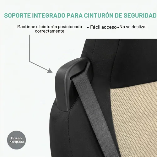 Vista 3 de FH Group - Juego de fundas de asiento de tela plana para todo uso para asientos tipo cubo, 2 piezas de ajuste universal, lavables, para SUV, sedán