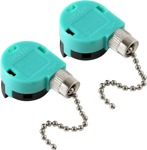 Vista 13 de Interruptor de ventilador de techo ZE-268S6 de 3 velocidades de 4 alambres de bronce Zing Ear para ventiladores de techo lámparas y luces de pared