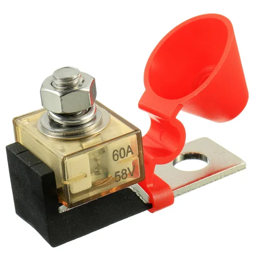 Vista 13 de 30 AMP MRBF bloque de terminales portafusibles solo perno prisionero 5/16" (M8) Fusible de batería clasificado compacto 30A