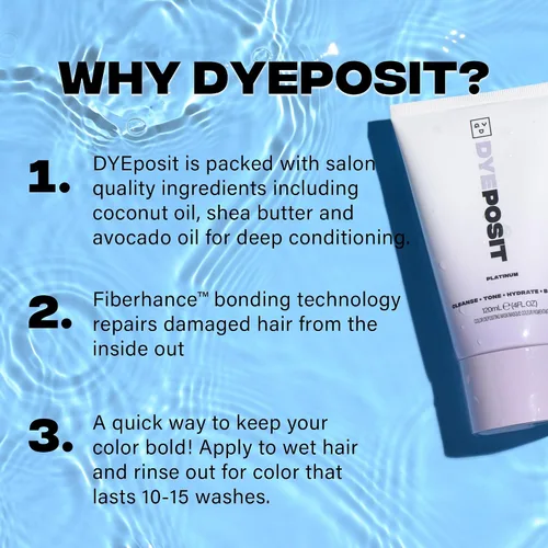 Vista 7 de Good Dye Young Color Depositing Mask, DYEposit Color Depositing Conditioner, Tratamiento Tonificante, Tonifica y Mejora el Cabello Tratado
