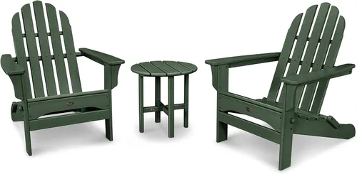 Vista 12 de Trex Juego de sillas Adirondack plegables Cape Cod para exteriores con mesa auxiliar Aruba