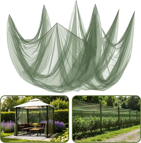 Vista 13 de ANPHSIN 2 barreras de red de jardín – 10 x 13 pies para cada red de malla de jardín de pájaros, malla de jardín resistente para terrazas, balcones