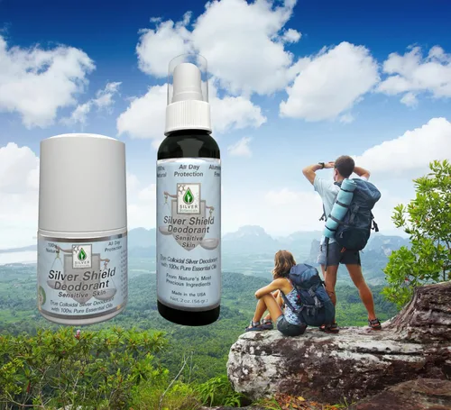 Vista 5 de Silver Shield Desodorante – Fórmula para piel sensible – Spray Desodorante de plata coloidal natural 2.0 onzas líquidas
