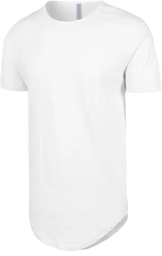 Vista 5 de Mens Hipster Hip Hop Elong Crewneck con palangre playera