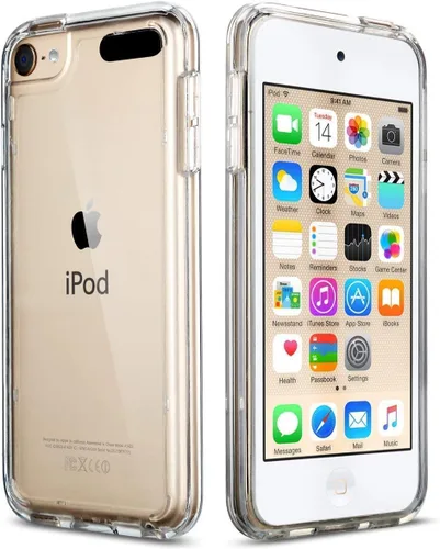 Vista 2 de ULAK Funda transparente para iPod Touch de 7ª generación y funda para iPod Touch de alta resistencia con protector de pantalla y soporte