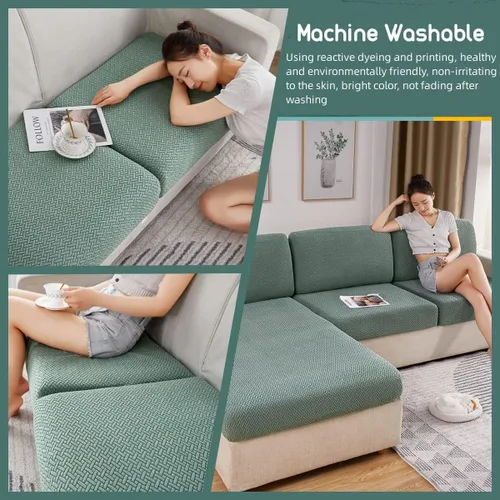 Vista 3 de Jonuiony Funda universal para sofá, funda de sofá resistente al desgaste, funda de sofá modular en forma de L, funda de diván separado para sofá