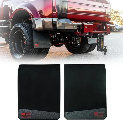Vista 6 de REK GEN 'Merica Mud Flaps Dually (bandera negra)