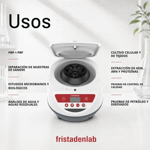 Vista 5 de Fristaden Lab Centrífuga PRP/PRF 500-5000 RPM 6x15 mL