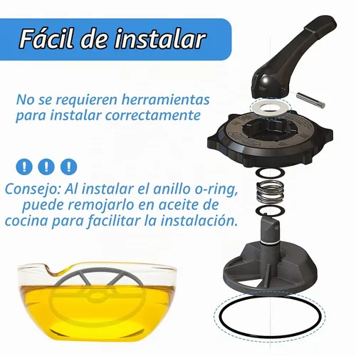 Vista 5 de SP0714T Junta tórica de válvula compatible con válvula Hayward Vari-flo XL