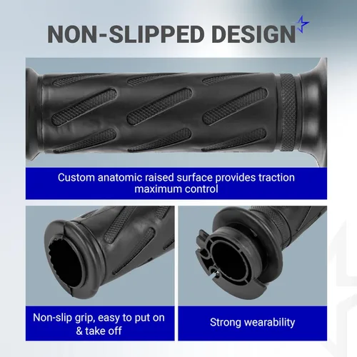 Vista 4 de BlueStars Durable 57110-29G02-291 & 57211-22D02-291 - Agarres de mano para motocicleta, compatibles con Suzuki GSX-R600 GSX-R750 GSX-R1000 AN400