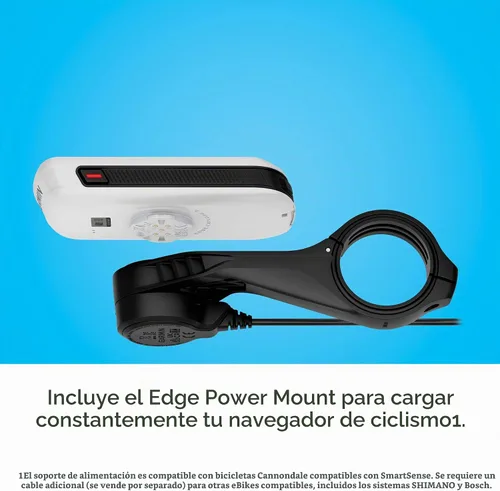 Vista 4 de Garmin Edge® Explore 2 Power, navegador GPS para ciclismo fácil de usar, compatibilidad con eBike, mapas y navegación, con características