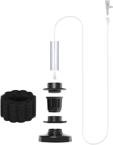 Vista 3 de AQUANEAT Mini filtro de esponja para acuario, filtro de espuma bio silencioso para pecera, con tubo de aerolínea, hasta 2 galones