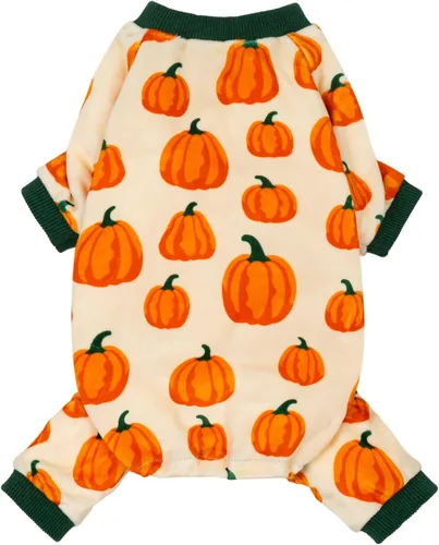 Vista 23 de Fitwarm Acorn & Leaves - Pijama de forro polar para perro, traje de Acción de Gracias para perros pequeños, niños y niñas, ropa festiva