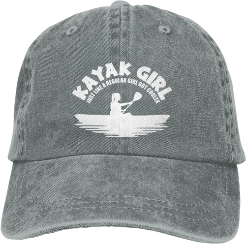 Vista 8 de NVJUI JUFOPL Sombrero de kayak para mujer, gorra de béisbol ajustable lavada para kayak
