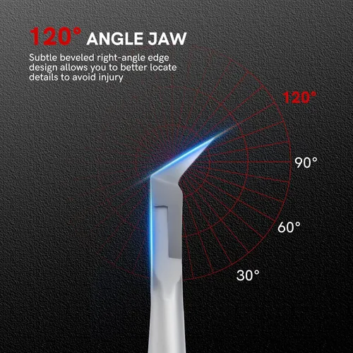 Vista 2 de Cortaúñas encarnadas, cuchillas rectas para cortaúñas de pies, acero inoxidable Wide Jaw Sharp Pointed Tip, Toenail Clippers, for Thick Nails