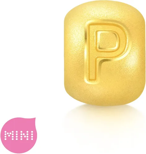 Vista 2 de Chow Sang Sang Mini dije de oro 999 de 24 quilates Alphabets de oro 999 con letras y símbolos para mujer Metal no conocido