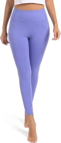 Vista 5 de SP3LOPS Pantalones de yoga con bolsillos para mujer, cintura alta, control de abdomen, leggings suaves para yoga, entrenamiento, pantalones