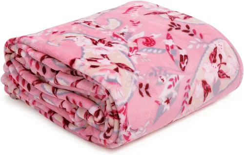 Vista 53 de Vera Bradley Manta de forro polar para mujer, manta de felpa suave para sofá, dormitorio y decoración del hogar