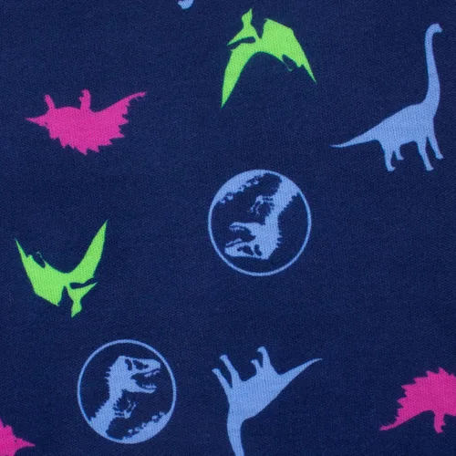 Vista 8 de Jurassic World Pijama de dinosaurio para niñas de manga corta