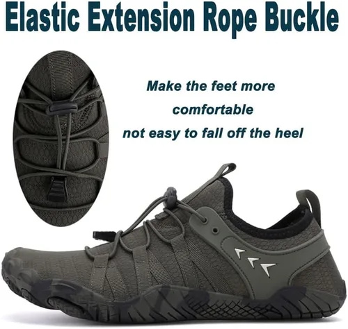 Vista 3 de Zapatos de agua para hombre y mujer, zapatos descalzos al aire libre para playa, agua, piscina, río, agua, secado rápido, navegación, pesca, buceo