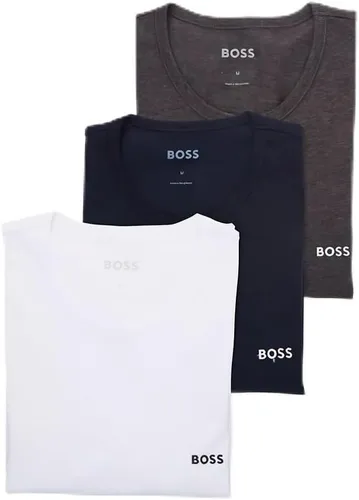 Vista 5 de BOSS Paquete de 3 camisetas de algodón bordadas con logotipo para hombre