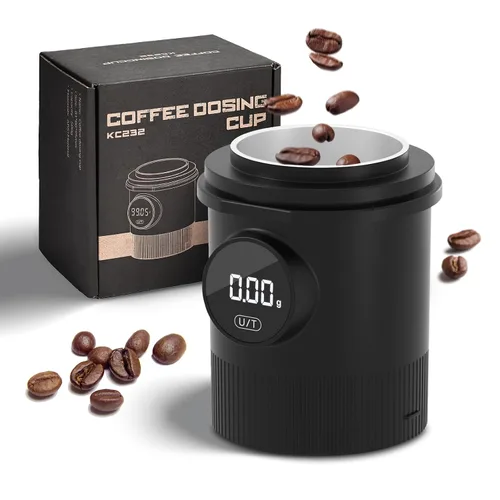Vista 10 de Báscula de café de metal con temporizador, báscula de espresso con cronometraje automático, 3 modos para máquina de espresso y vertido, báscula