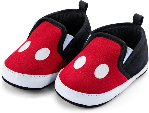 Vista 2 de Disney Zapatos infantiles rojos y negros de Mickey Mouse, Negro