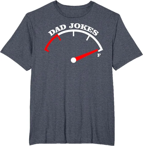 Vista 43 de Día del Padre Dad Jokes Fuel Car Pun Cargando Camiseta Padre, Negro