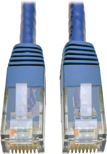 Vista 11 de Tripp Lite Cable de conexión moldeado Gigabit Cat6 Cat5e RJ45 M/M 550MHz Gris