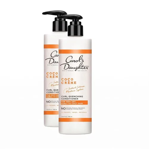 Vista 2 de Carol’s Daughter Coco Creme Curl Quenching Conditioner for Very Dry Hair, with Coconut Oil, Paraben Free Conditioner for Curly Hair, 12 oz