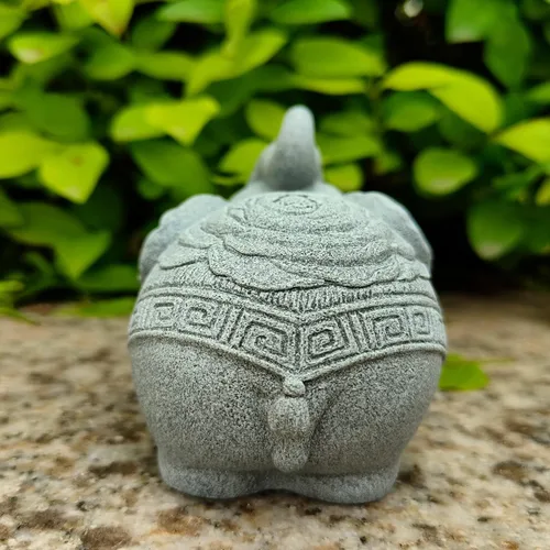 Vista 5 de livelyfish Estatua de elefante para acuario, decoración de pecera, estatua asiática, escultura de Feng Shui, adornos para mascotas, decoración
