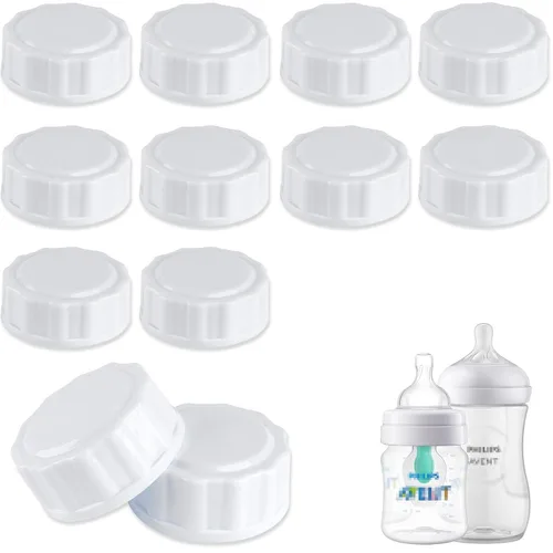 Vista 8 de (6 piezas) tapas de botella de viaje compatibles con botellas de Avent, reemplazo de tapas de botella