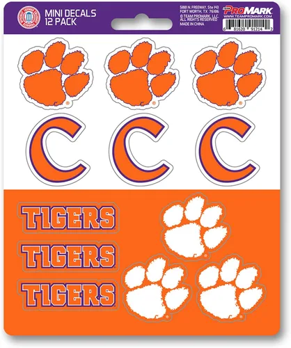 Vista 11 de FANMATS NCAA - Juego de calcomanías unisex para adolescentes, paquete mini de 12
