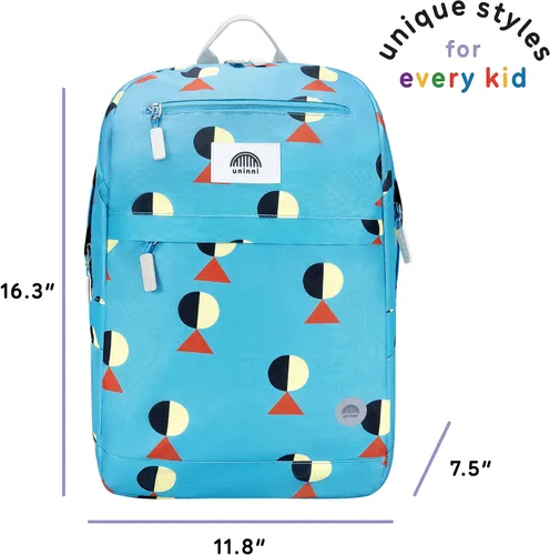 Vista 3 de UNINNI Mochila de poliéster resistente al agua de gran capacidad, ligera, cómoda, diseños coloridos, Golf (verde azulado)