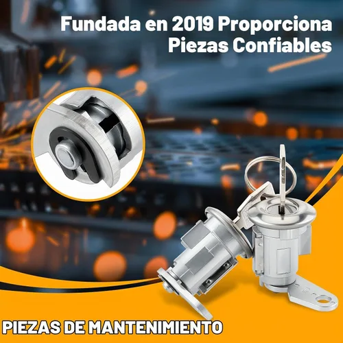 Vista 6 de MOTOALL Cilindro de cerradura de puerta y llaves para Ford E-150 E-250