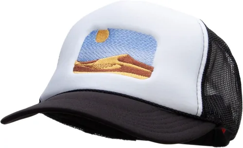 Vista 2 de e4Hats.com Sand Dune - Panel de espuma bordado de malla