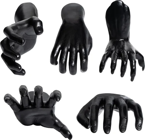 Vista 7 de GUTE Creepy Hands - Decoración para colgar en la pared, decoración de manos de terror, decoración estética, gótica, gótica, arte de pared colgante