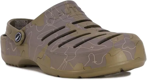 Vista 3 de Nautica Zuecos para hombre, sandalias deportivas deportivas, sin cordones con correa trasera ajustable, (zapatos de aguapantuflas peludas) River Edge