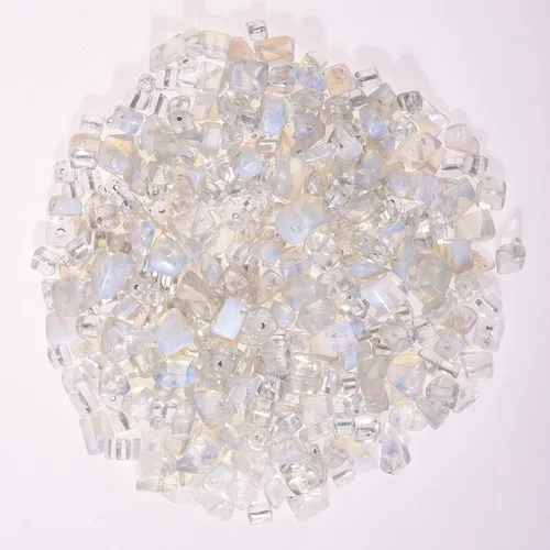 Vista 30 de Piedras preciosas naturales de amazonita de 5 a 0.315 in a granel, piedras preciosas de cristal perforadas de forma irregular para hacer joyas
